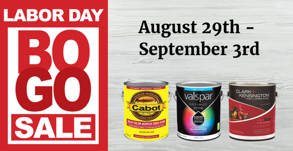 Labor Day BOGO sale 2018 facebook image
